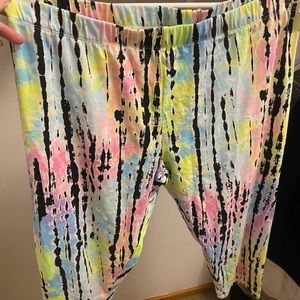 Tie die ladies leggings, NWT